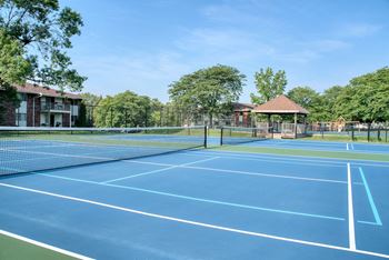 Four tennis courts
